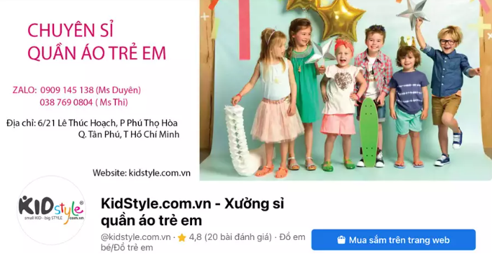 Sỉ quần áo trẻ em xuất khẩu tại Kid Style